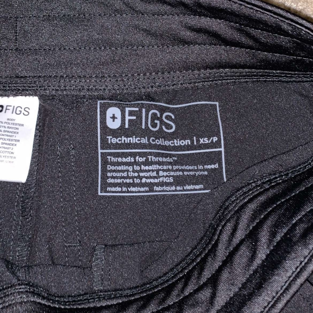 Figs Black Jogger pants size XS